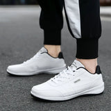 Men's Casual Sports Shoes Outdoor Light Comfortable Fashion Space Leather Upper Walking Home Travel Fitness Shoes