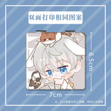 Zayne Qi Yu Animation Derivatives Mirror Anime Love and Deepspace Fold Mini Mirror Toy Figures Cute Cosplay Portable Accessories