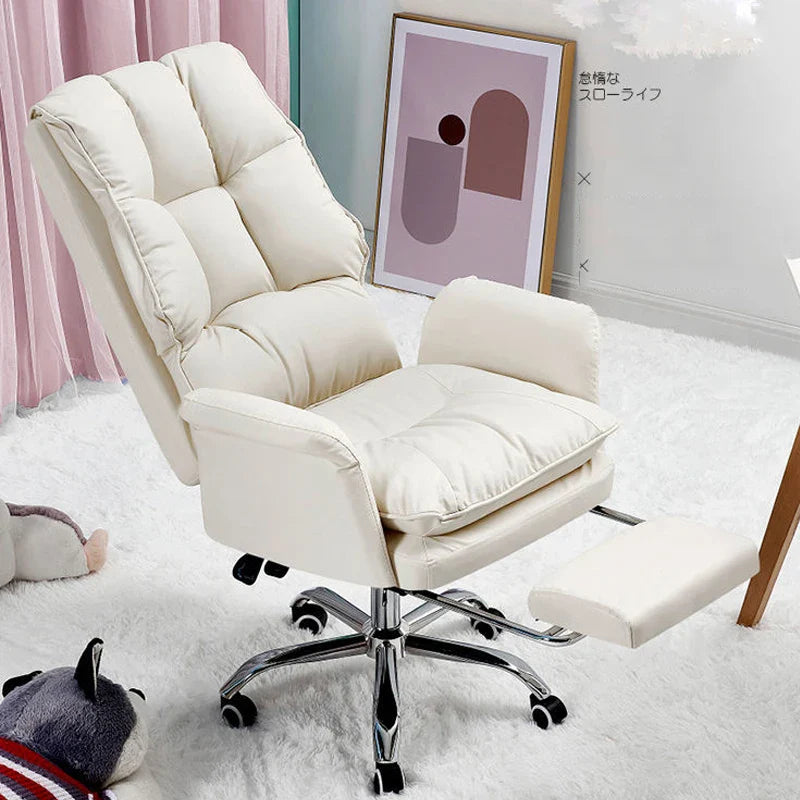 NEW PU leather office chair pink gaming chair computer swivel gamer live ergonomic chair home bedroom sofa armchairs furniture