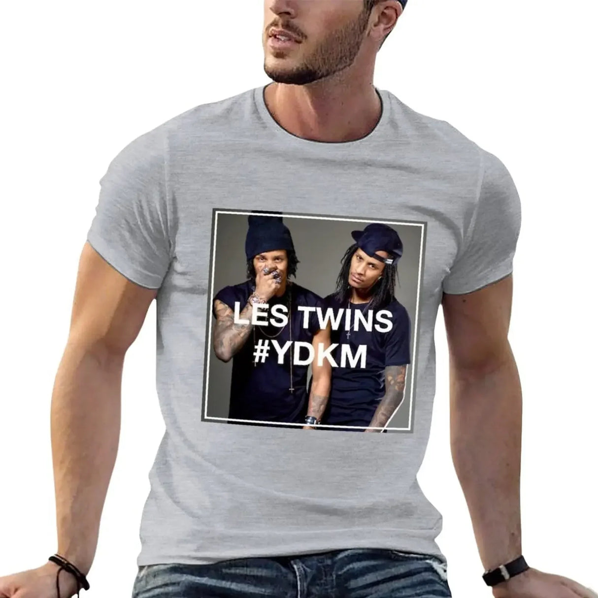 les Twins T-shirt quick-drying plain oversized t shirts for men