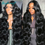 40 Inch 13x4 HD Frontal Wig Transparent 13X6 Lace Front Human Hair Body Wave Wigs Glueless For Women 250 Rosabeauty