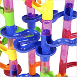 DIY Construction Marble Run Race Track Building Blocks Kids 3D Maze Ball Roll Toys kid Christmas Gift build a circuit