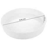 14in Round Deep XL Large Tray Mold, Shiny Silicone Tray Board Table Clock Mold For DIY Epoxy Resin Casting