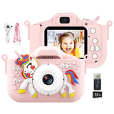 Kids Camera Toys Cute Horse Unicorn 32MP1080P HD Digital Camera for Toddler Kid Christmas Birthday Festival Children Gift