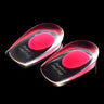 1 Pair Soft Silicone Gel Insoles for Heel Spurs Pain Foot Cushion Foot Massager Care Half Heel Insole Shoe Pads Height Increase