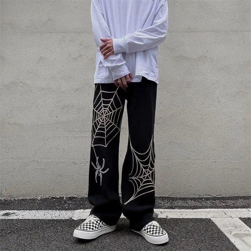 Streetwear Y2k Pants Anime Sweatpants Male Wide Leg Oversize Pants Men Techwear  Baggy Straight Trousers 2023 New