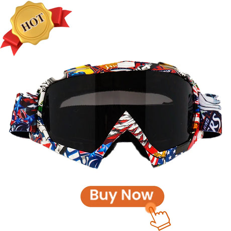 Newest Motorcycle Goggles for Men Retro Motocross Riding Sunglasses Safety Protective Bike Goggles Driving Glasses