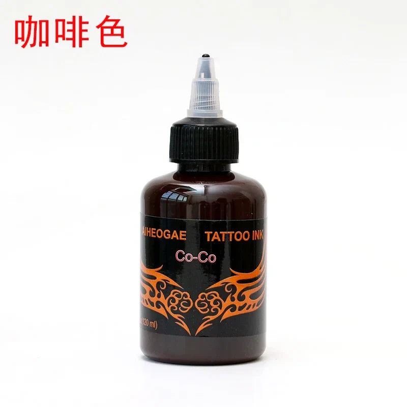 120ml Professional Tattoo Pigment for Body Art Natural Plant Micropigmentation Pigment Permanent Tattoo Ink