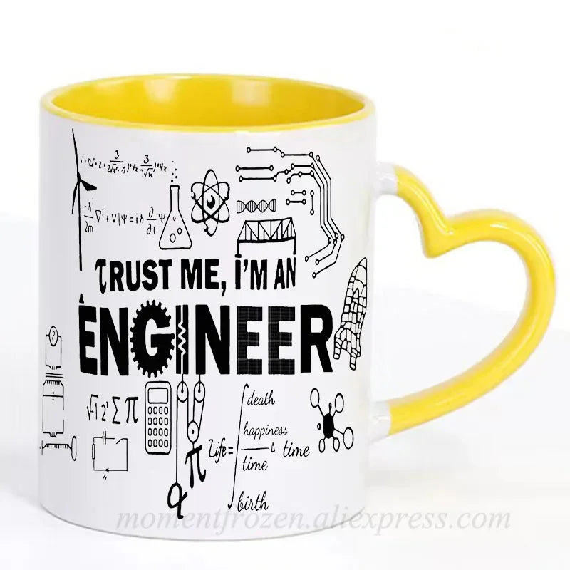 Engineer Cups Mechanic Coffee Mugs Scientific Technical Office Coworker Gifts Ceramic Coffeeware Tea Teaware Driver Drinkware