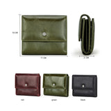 CONTACT'S Genuine Leather Women Wallet Short Bifold Hasp RFID Purse Card Holder Coin Purses Female Bags Slim Wallet Money Clip