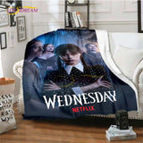 Wednesday Addams Series Throw Blanket Horror Soft Blankets for Beds Home Decor Bedding Cover picnic blanket