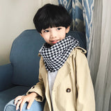 Children's Scarf family look Matching outfits Mother Kids Warm Neck Wear Thick Plaid Boys Girls Autumn fleece Shawl