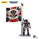 [IN-STOCK] JOYTOY  Warhammer 40k 1/18 Action Figure Astra Militarum Cadian Command Squad (5PCS/SET) Anime Military Model