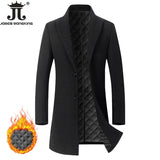 2023 New Autumn and Winter High-end Brand Fashion Boutique Warm Men's Pure Color Casual Business Woolen Woolen Coat Windbreaker