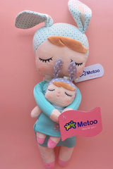 Metoo Doll Stuffed Toys Kawaii Mother and Kid 2 Piece Angela Plush Sleeping Toys For Girls Newborn Baby Christmas Birthday Gift