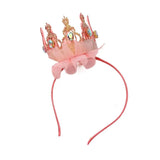 Korean Style Girl Cute Crown Headband Kids Fashion Rhinestones Mesh Hairband Princess Fairy Hair Accessories