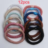 10Pcs Korean Strong Women Hair Scrunchies Girls Elastic Hair Rubber Bands Ponytail Hair Holders/Gum /Tie Accessories