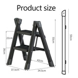 Multifunctional Folding Ladder Foldable House Ladder Protable Ladder Stable Structure Step Stool Storage Shelf For Home