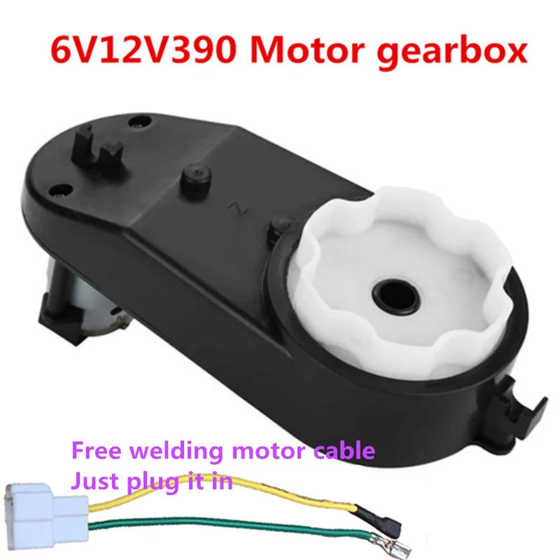 6V12V390 Electric Gearbox Motor Gear Box For Children Kids Ride-On Car Bike Toy Accessories Replacement Motor