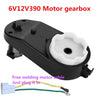 6V12V390 Electric Gearbox Motor Gear Box For Children Kids Ride-On Car Bike Toy Accessories Replacement Motor