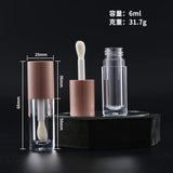 6ml Big Doe Foot On Lip Gloss Tube Empty Lipstick Lip Balm Refillable Bottle Lip Glaze Accessory Eyelash Cream Tools Wholesale