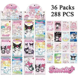 288 PCS Sanrio Card Hello Kitty Trading Card Game Pompom Purin My Melody Booster Box Cartoon Cute Collection Toy Children Gifts