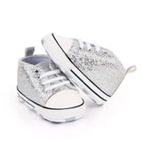 Baby Canvas Classic Sports Sneakers Newborn Baby Boys Girls Print Star First Walkers Shoes Infant Toddler Anti-slip Baby Shoes