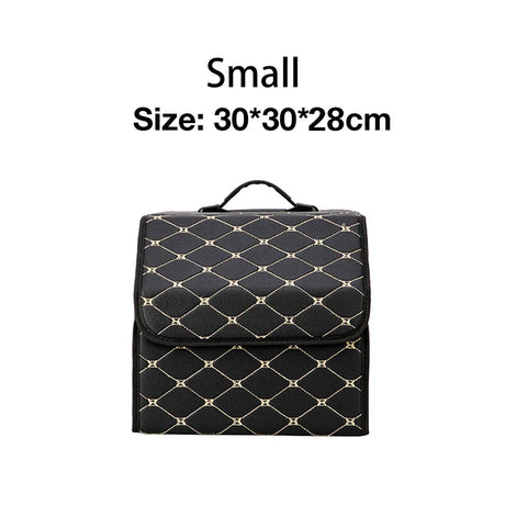 Car Storage Boxes Folding Auto Organizer Box PU Leather Waterproof Trunk Bag Large Capacity Multi-color SUV Cars Stowing Tidying