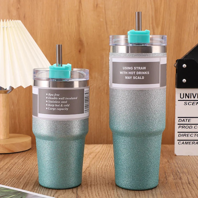 Cold Coffee Cup Heat Preservation Thermos for Coffee to Go Coffeeware Teaware Espresso Cups Drinkware Cup With a Straw Mug Tea