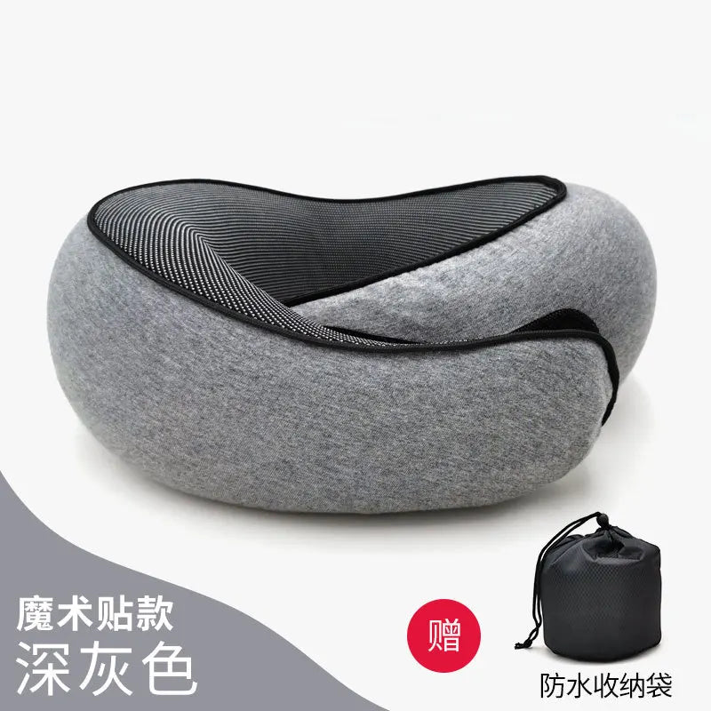 Travel Car Neck Memory Foam Pillow U-shaped Portable Auto Headrest Pillow Adjustable Traveling Sleeping Car Airplane Neck Pillow