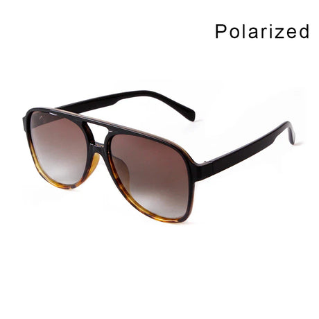 WHO CUTIE Oversized Aviation Polarized Sunglasses Women Brand Design Fashion Trendy Pilot Plastic Vintage Men Sun Glasses Shades