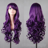 Lady 80cm Long Curly Wigs Fashion Cosplay Costume Hair Anime Full Wavy Party Wig