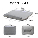 Multifunctional Portable Travel Laptop Desk Back Cushion High-density Sponge Bedroom Sofa Lap Table Simple, Soft and Comfortable