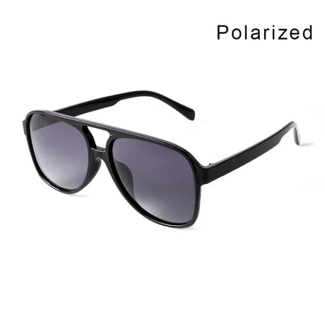 WHO CUTIE Oversized Aviation Polarized Sunglasses Women Brand Design Fashion Trendy Pilot Plastic Vintage Men Sun Glasses Shades