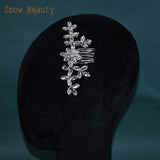 A477 Simple Hair Combs Rhinestone Hairpins Women Clips Wedding Headdress Bridal Hair Accessories Bride Barrette Hair Tiara