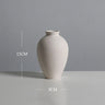 Nordic White Tabletop Vases Ceramic Flower Vase Living Room Decoration Home Pottery and Porcelain  Pot Living Room Decoration