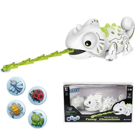 Dinosaur Control RC Animal Toys Remote Chameleon 2.4GHz Pet White Chameleon Color Changeable Smart Dinossauro Toy For Kids Gift