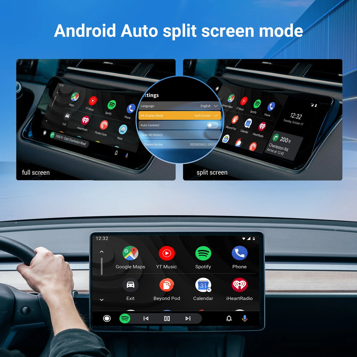 OTTOCAST U2 X PRO Android Auto CarPlay 2 in 1 Wireless Bluetooth Adapter USB Dongle Car Intelligent System Automotive Multimedia