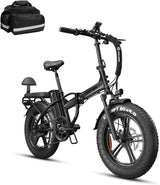 Electric Bike for Adults,750W 48V 13AH Removable Battery Foldable Electric Bikes, 20" x 4.0 Fat Tire 2 Seater Electric Bicycles