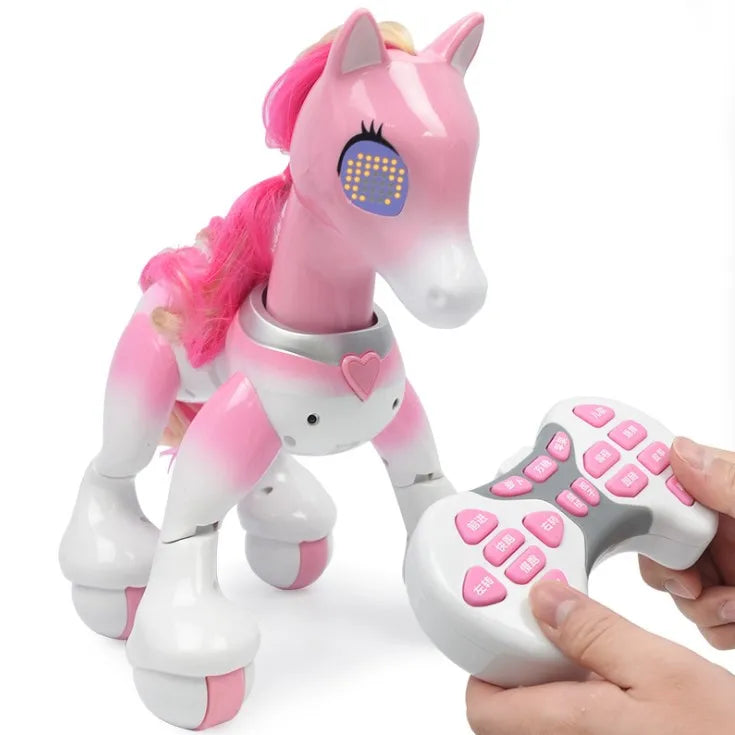 KaKBeir Creative Remote Control RC Horse Unicorn Robot Cute animal Intelligent Induction Electric Model Pet robotics Kids toys