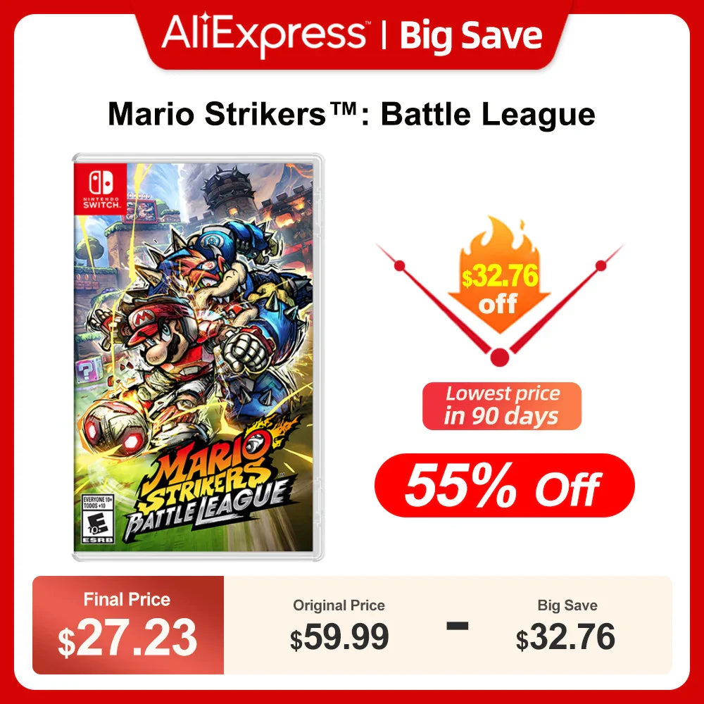 Mario Strikers Battle League Nintendo Switch Game Deals 100% Official Physical Game Card for Switch OLED Lite Game Console