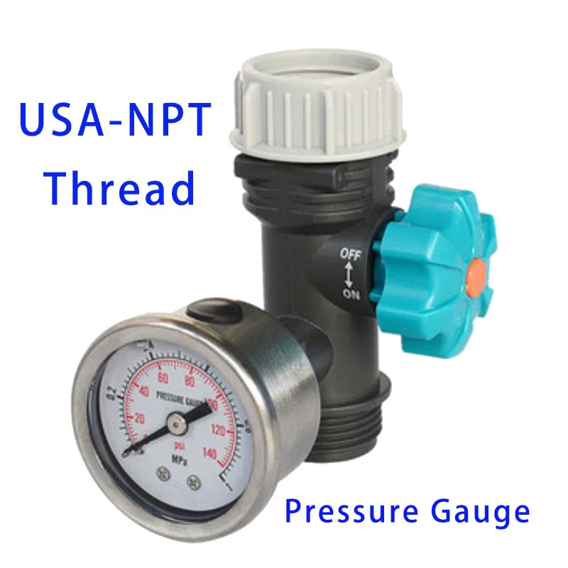 Digital Water Flow Meter Hose Water Meter for Outdoor Garden Hose, Measure Consumption and Water Flow Rate with Quick Connectors