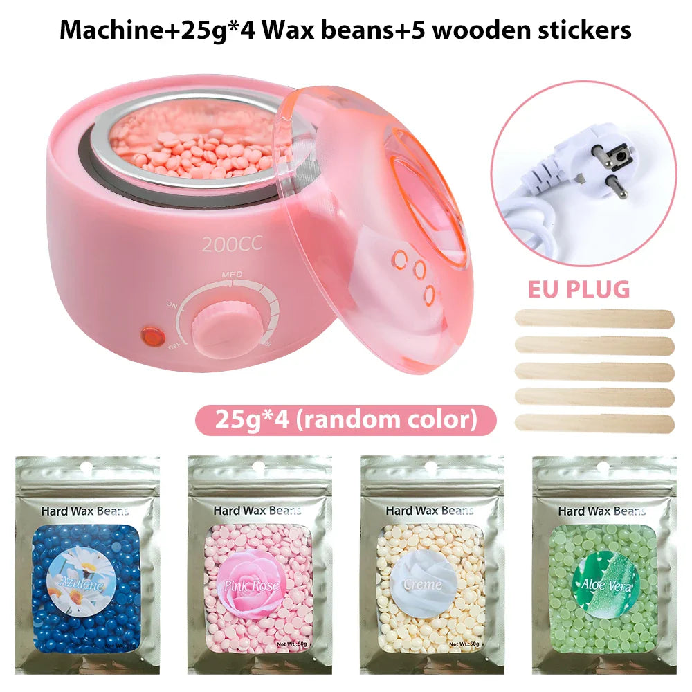 Hair Removal Machine Wax Heater Depilatory Epilator Wax-melt Waxing Kit Paraffin Heater Wax Beans Bead Heating Machine