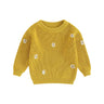 Newborn Baby Girls Winter Flower Sweater Clothes 2023 Autumn Newborn Infant Clothing Pullover Knitted Kids Sweaters