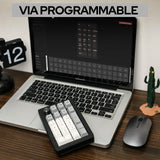 EPOMAKER EK21 VIA Gasket Number Pad Bluetooth 5.0/2.4ghz/Wired Hot Swappable Numpad Programmable for Win/Mac/Gaming