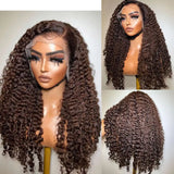 Ginger 13x6 Lace Front Human Hair Wigs For Women Pre Plucked 250% Brazilian Jerry Curly 4x4 Lace Closure Wig Human Hair Remy