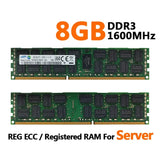 Samsung Server Memoria DDR3 DDR3L 16GB 8GB 4GB RAM 1866 1600 1333MHz Server Memory PC3-12800R REG ECC RAM Registered Memory