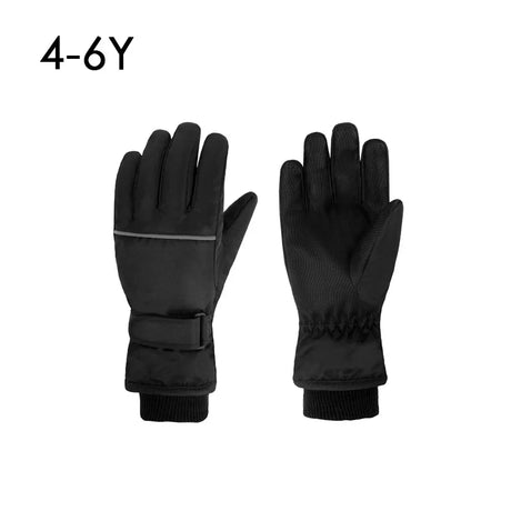 Waterproof Adult Kids Ski Gloves Thick Children Mittens Snowboard Outdoor Snow Child Winter Gloves for Boys Girls Fleece Lining