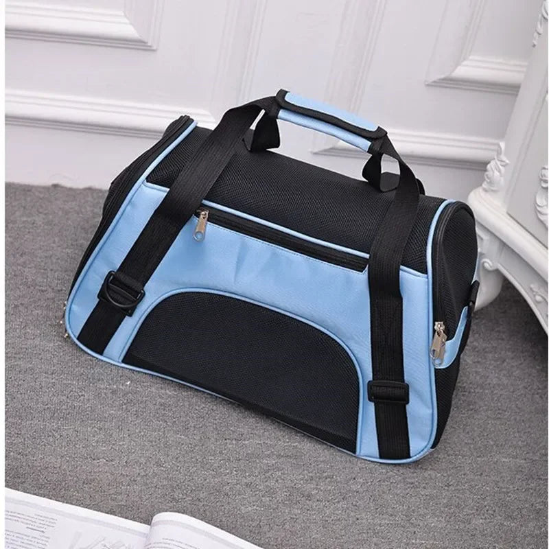 Soft-sided Carriers Portable Pet Bag Pink Dog Carrier Bags Blue Cat Carrier Outgoing Travel Breathable Pets Handbag