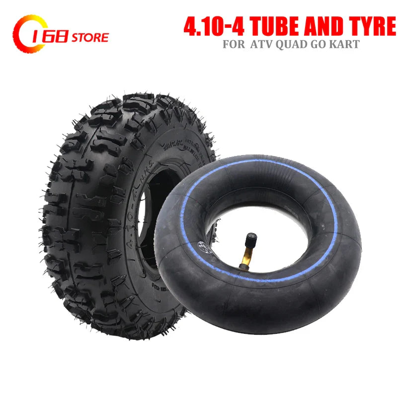 High performance 4.10/3.50-4 410/350-4 ATV Quad Go Kart 47cc 49cc Chunky 4.10-4 Tire inner tube Fit All Models 3.50-4 4" tire